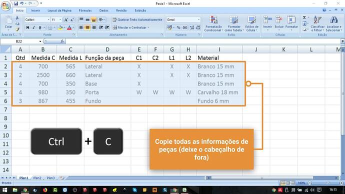Copie e cole peças do Excel para o Cortecloud (5)